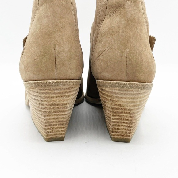 EILEEN FISHER - Tempo Ankle Boot Nubuck Leather Bootie - size 10 - Picture 4 of 12